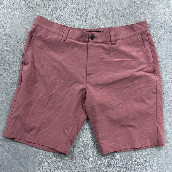 Travis Mathew Hybrid Shorts Men's 36 Stretch‎ Heather Rose Golf Pink - Picture 1 of 8
